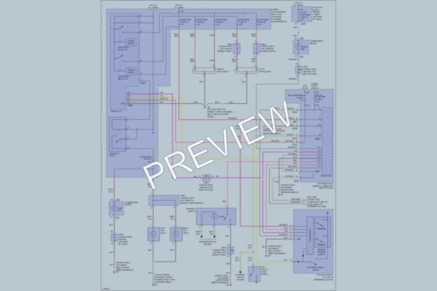 2004 Mitsubishi Montero Headlights wiring diagram preview