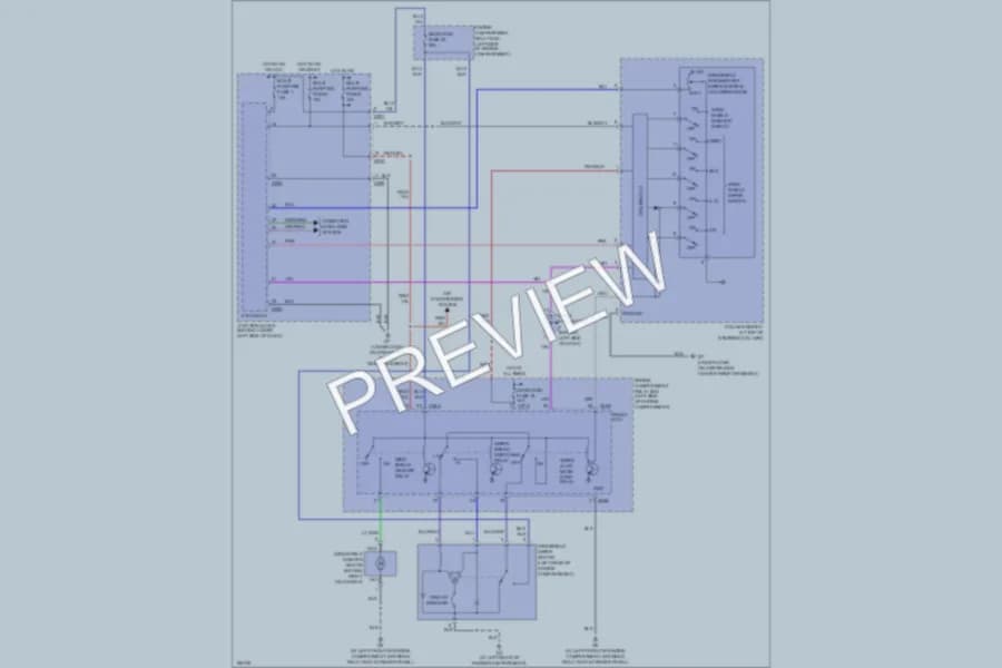 2004 Mitsubishi Montero Wiper Washer wiring diagram preview