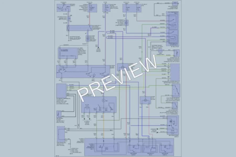2004 Mitsubishi MonteroSport Air Conditioning wiring diagram preview