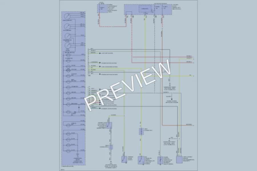 2004 Mitsubishi MonteroSport Instrument Cluster wiring diagram preview