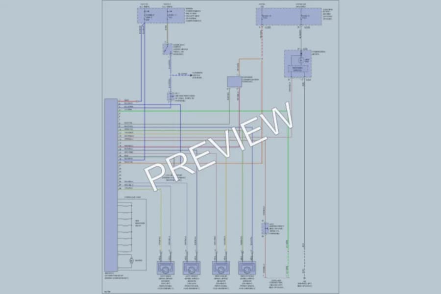 2004 Mitsubishi Outlander Anti Lock Brakes wiring diagram preview