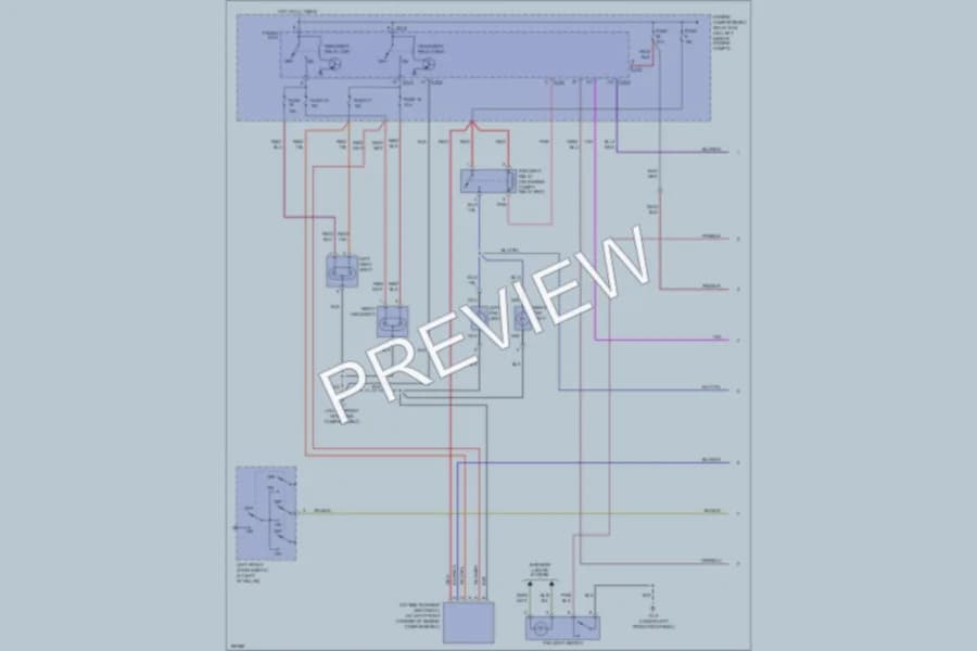 2004 Mitsubishi Outlander Headlights wiring diagram preview