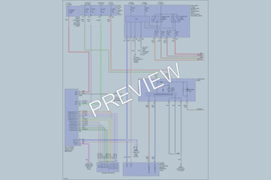 2004 Nissan 350Z Headlights wiring diagram preview