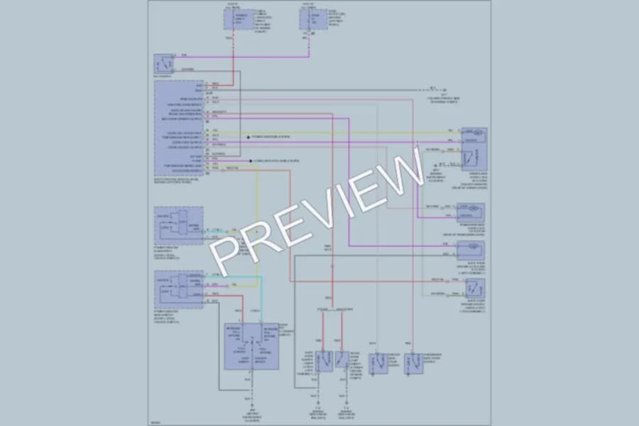 2004 Nissan 350Z Power Door Locks wiring diagram preview