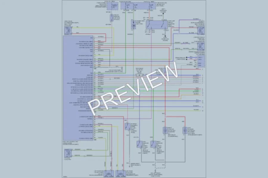2004 Nissan 350Z Power Top Sunroof wiring diagram preview