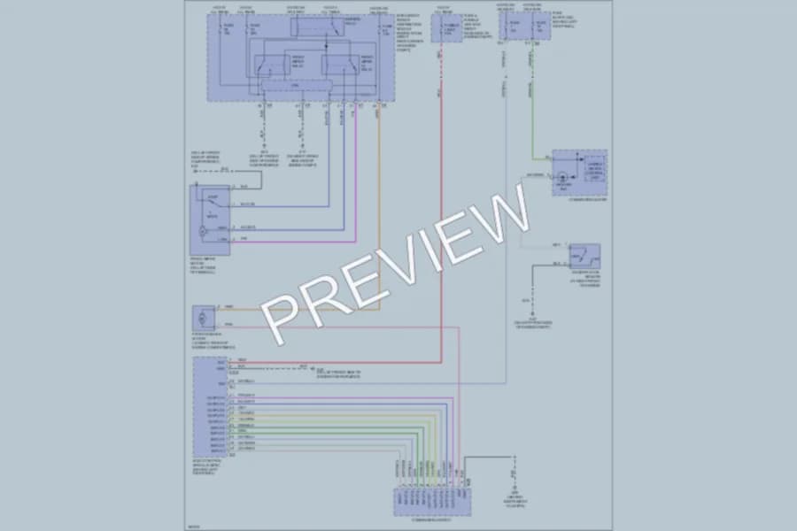 2004 Nissan 350Z Wiper Washer wiring diagram preview
