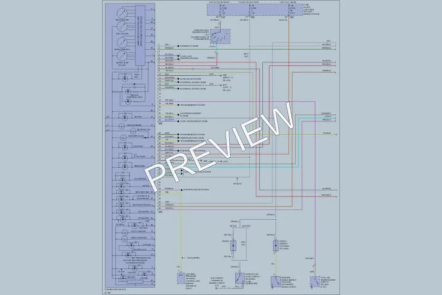 2004 Nissan Frontier Instrument Cluster wiring diagram preview