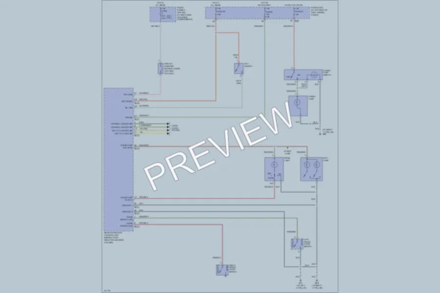 2004 Nissan Frontier Interior Lights wiring diagram preview