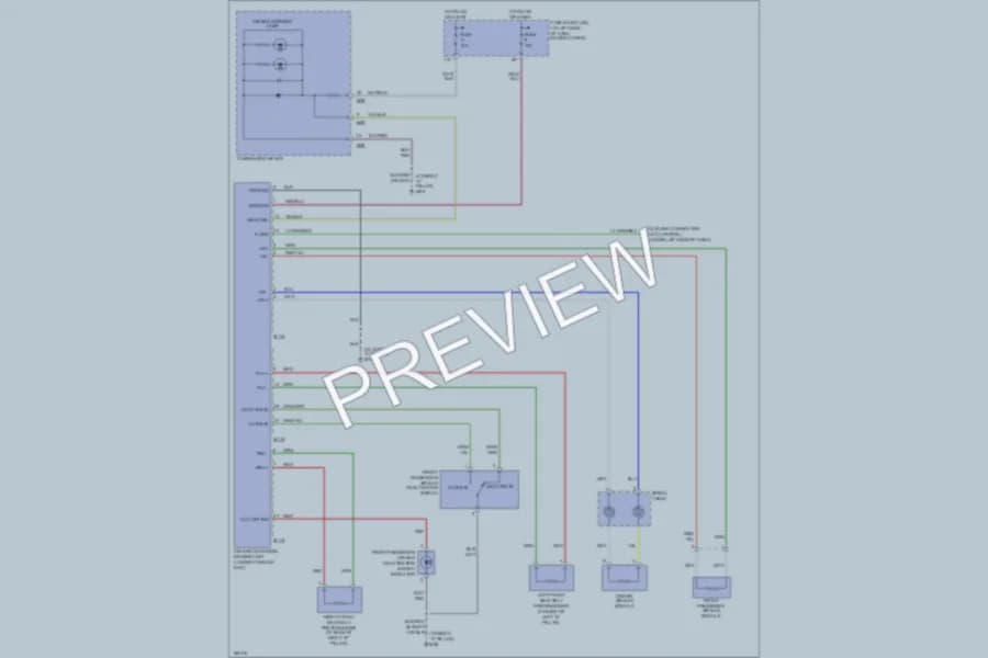 2004 Nissan Frontier Supplemental Restraints wiring diagram preview