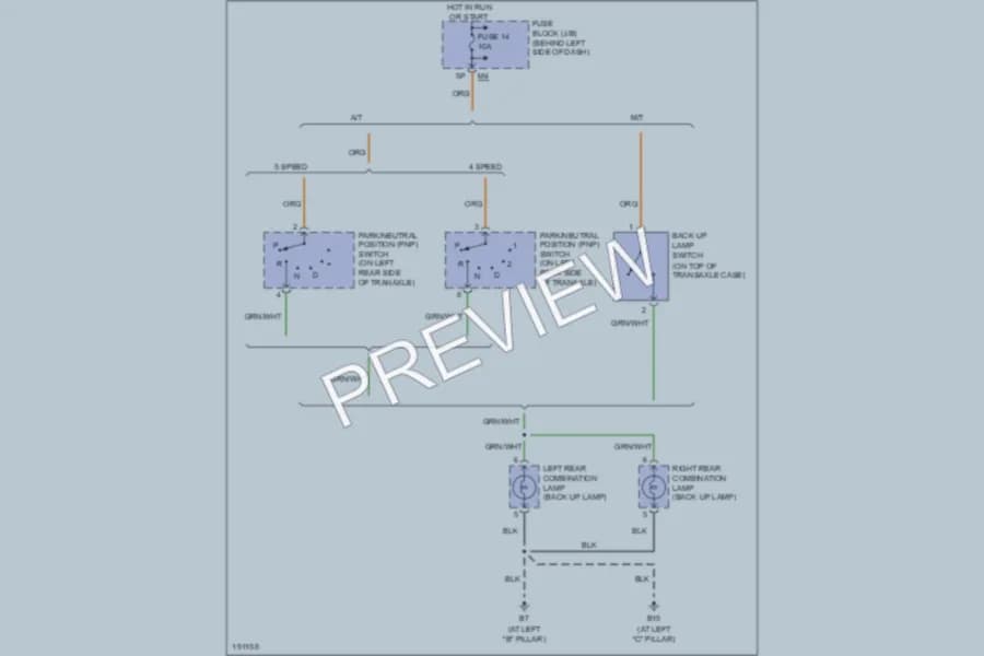 2004 Nissan Maxima Exterior Lights wiring diagram preview