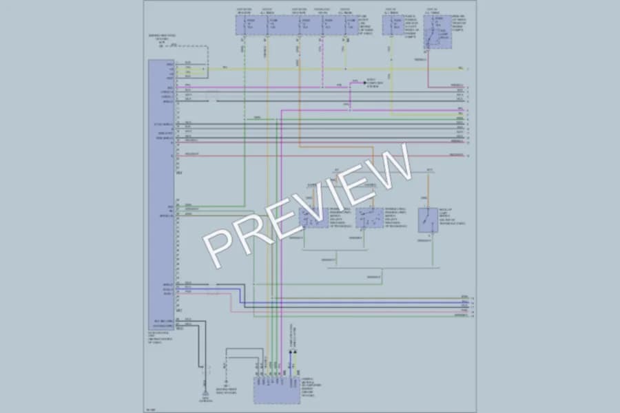 2004 Nissan Maxima Navigation wiring diagram preview