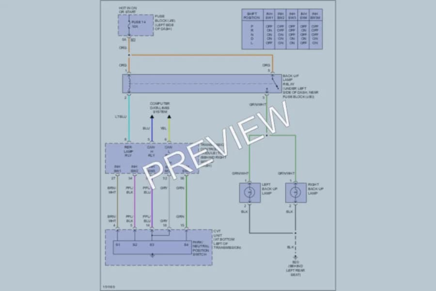 2004 Nissan Murano Exterior Lights wiring diagram preview
