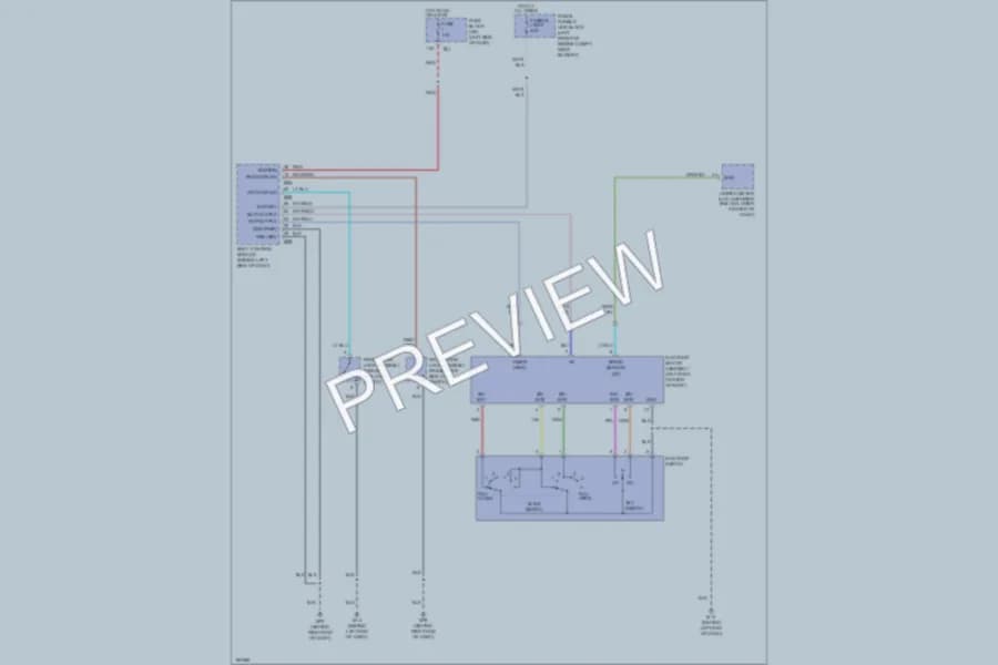 2004 Nissan Murano Power Top Sunroof wiring diagram preview