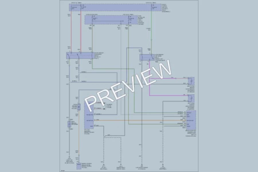 2004 Nissan Pathfinder Defoggers wiring diagram preview