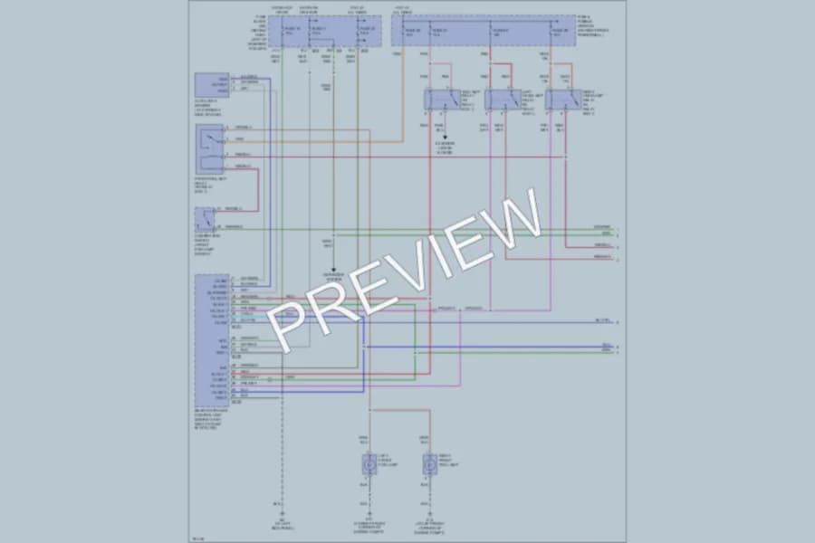 2004 Nissan Pathfinder Headlights wiring diagram preview