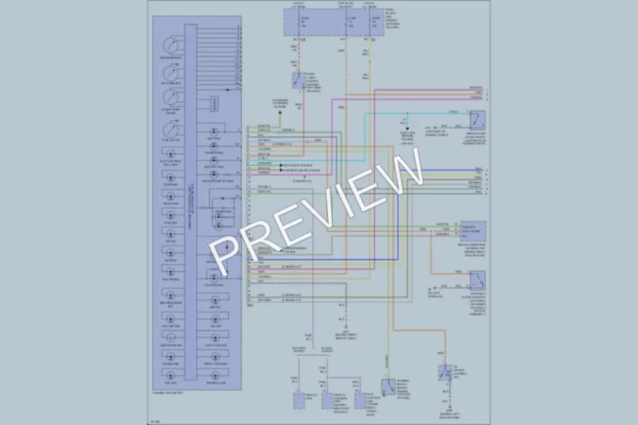 2004 Nissan Quest Instrument Cluster wiring diagram preview