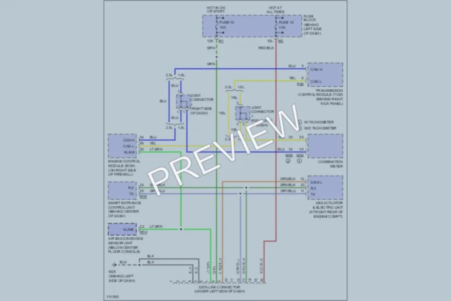 2004 Nissan Sentra Computer Data Lines wiring diagram preview