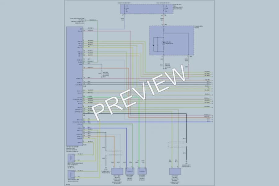 2004 Nissan Titan Supplemental Restraints wiring diagram preview
