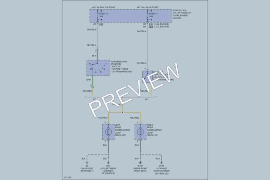 2004 Nissan Xterra Exterior Lights wiring diagram preview