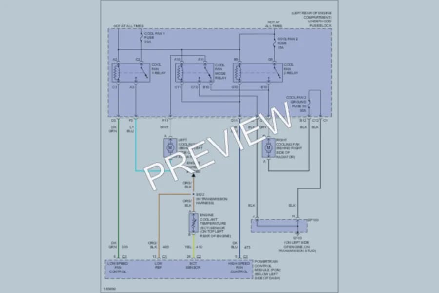2004 Oldsmobile Alero Cooling Fan Wiring Diagrams protected preview
