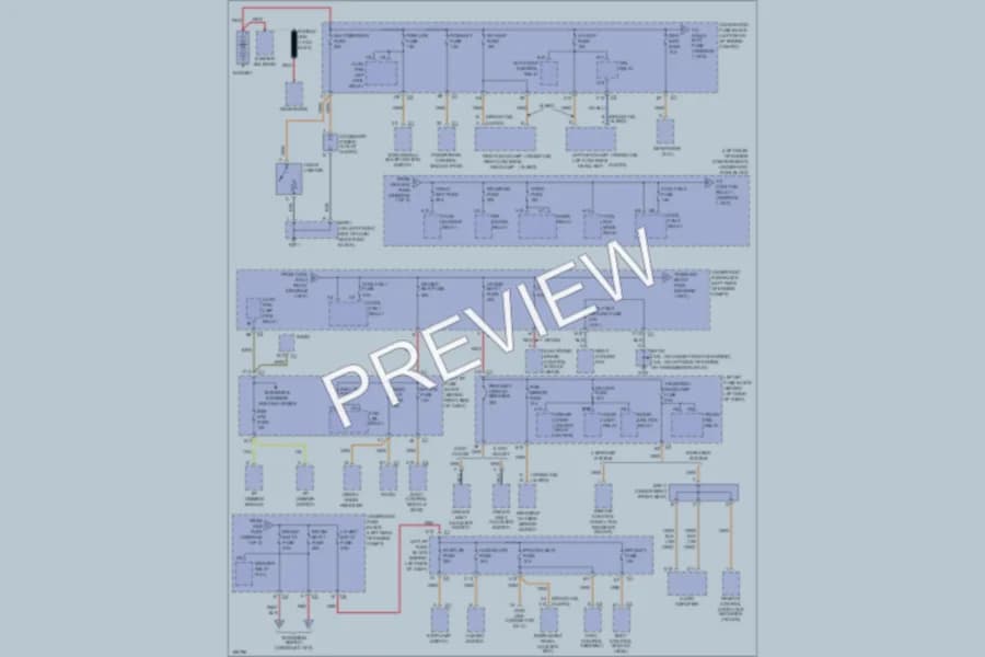 2004 Oldsmobile Alero Power Distribution wiring diagram preview