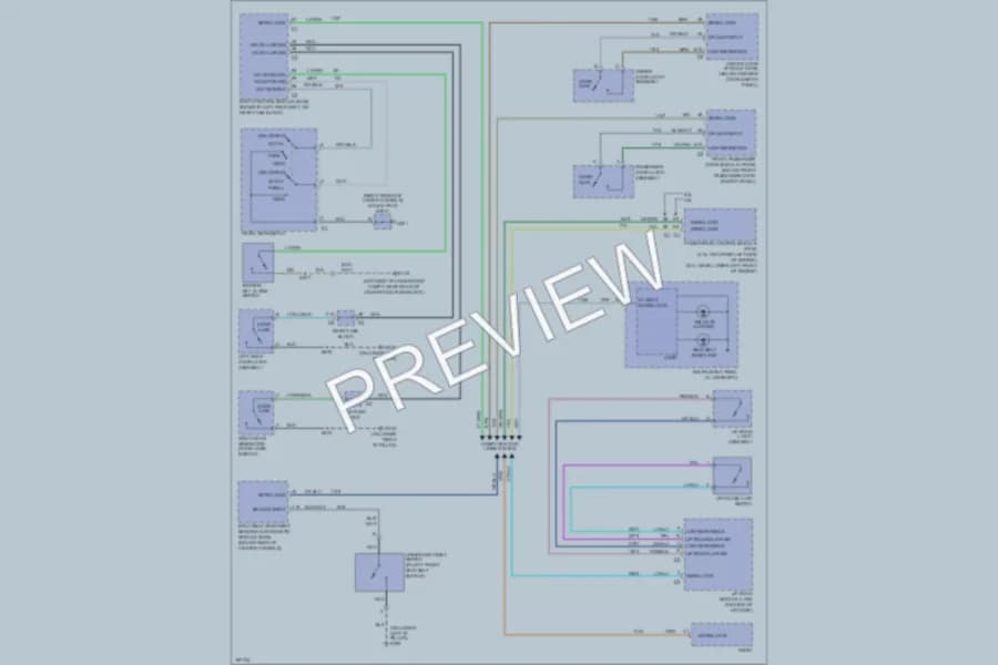 2004 Oldsmobile Bravada Warning Systems wiring diagram preview