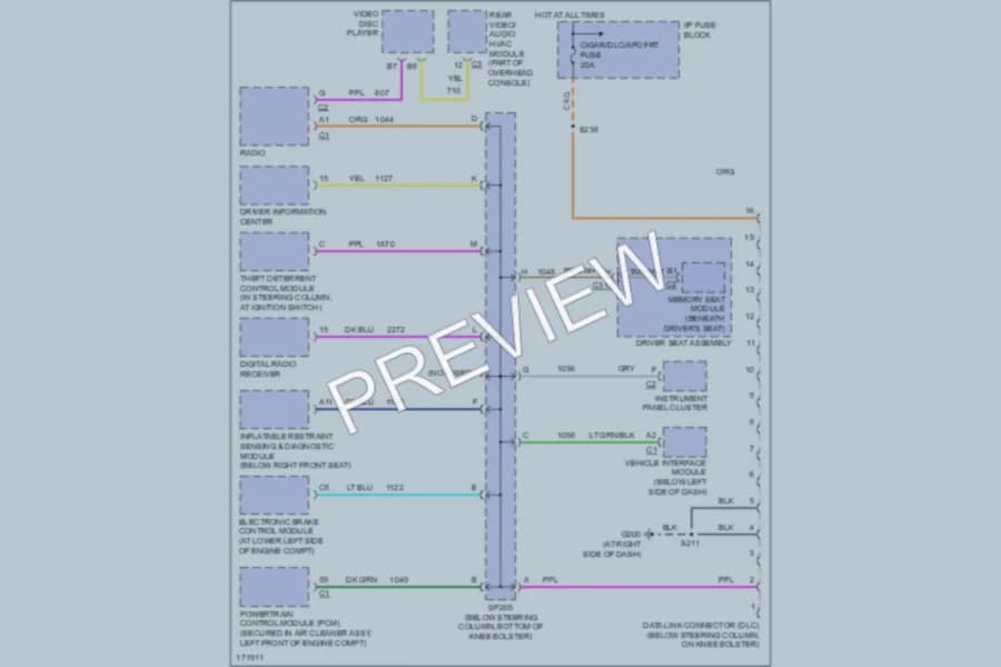 2004 Oldsmobile Silhouette Computer Data Lines wiring diagram preview