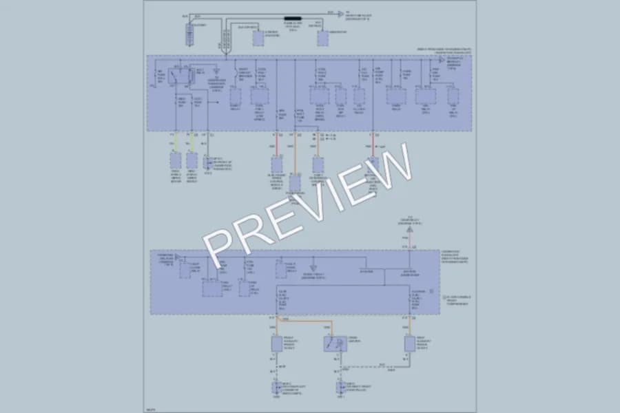 2004 Pontiac Bonneville Power Distribution wiring diagram preview