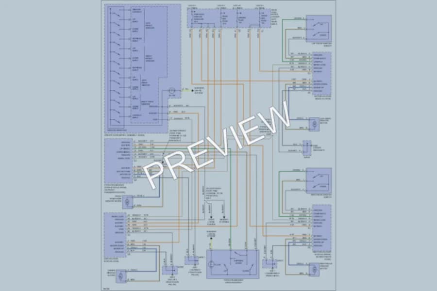 2004 Pontiac Bonneville Power Windows wiring diagram preview
