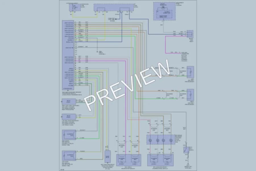 2004 Pontiac GrandPrix Supplemental Restraints wiring diagram preview