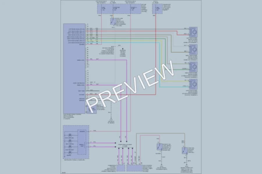 2004 Pontiac Sunfire Anti Lock Brakes wiring diagram preview