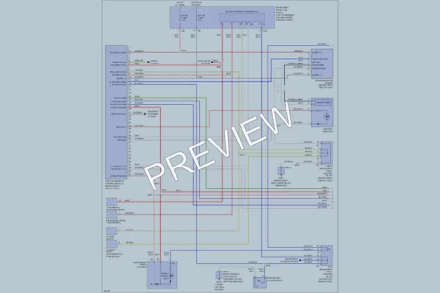 2004 Pontiac Vibe Anti Theft wiring diagram preview