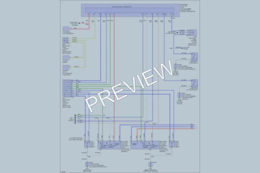 2004 Pontiac Vibe Power Door Locks wiring diagram preview