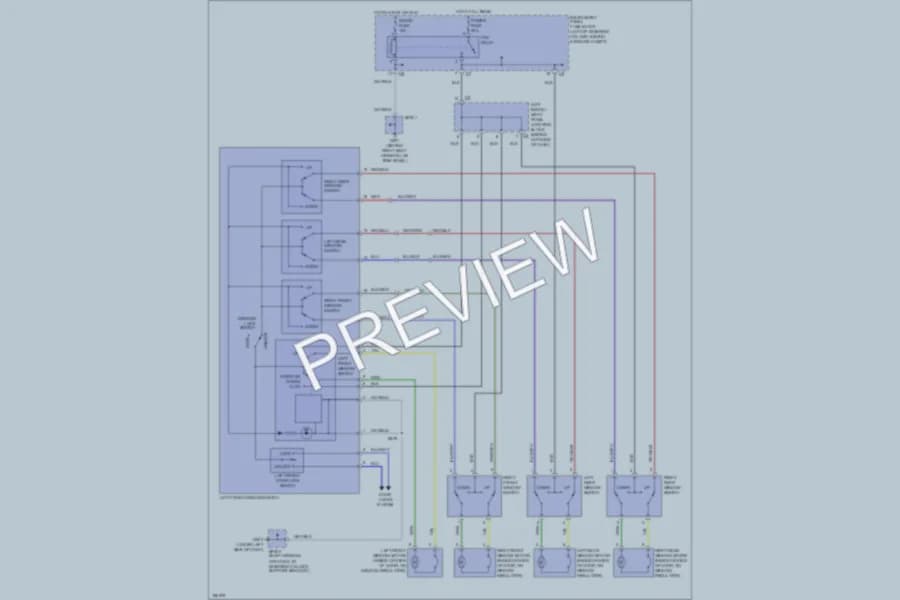 2004 Pontiac Vibe Power Windows wiring diagram preview