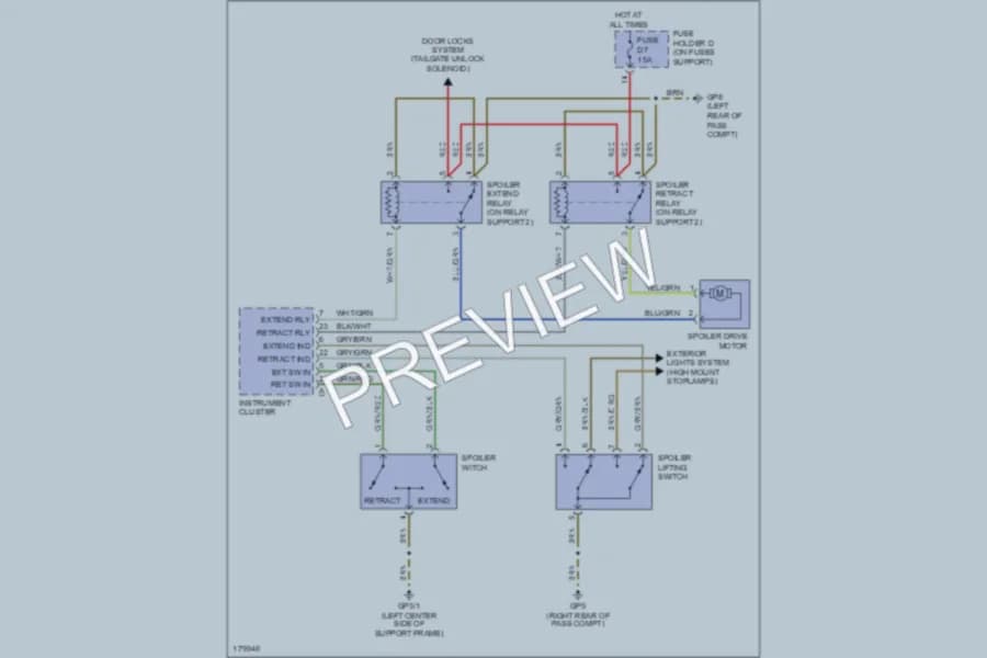 2004 Porsche 911 Active Bodyworks wiring diagram preview