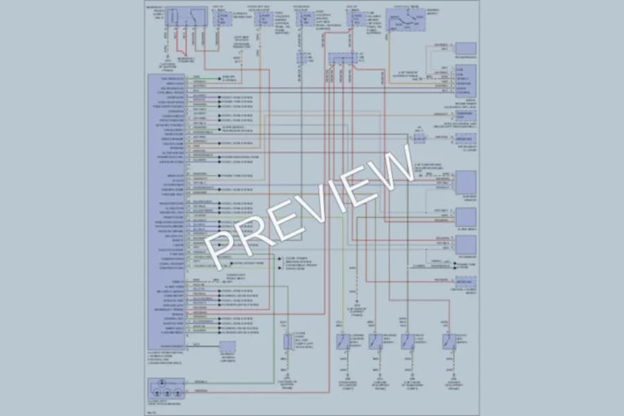 2004 Porsche 911 Anti Theft wiring diagram preview