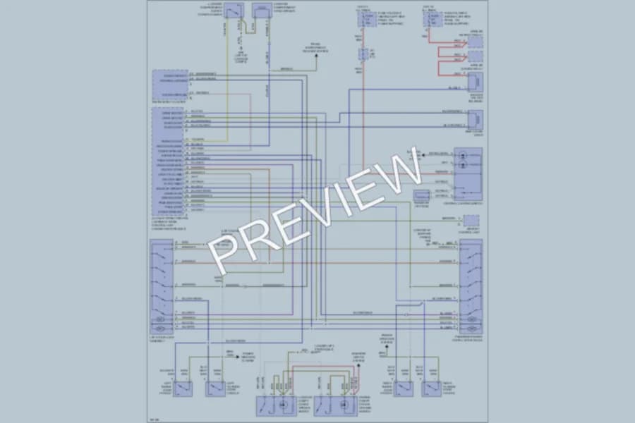 2004 Porsche 911 Power Door Locks wiring diagram preview