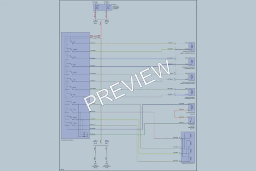 2004 Porsche 911 Power Seats wiring diagram preview