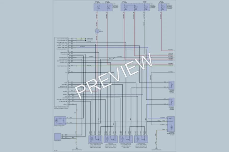 2004 Porsche Boxster Air Conditioning wiring diagram preview