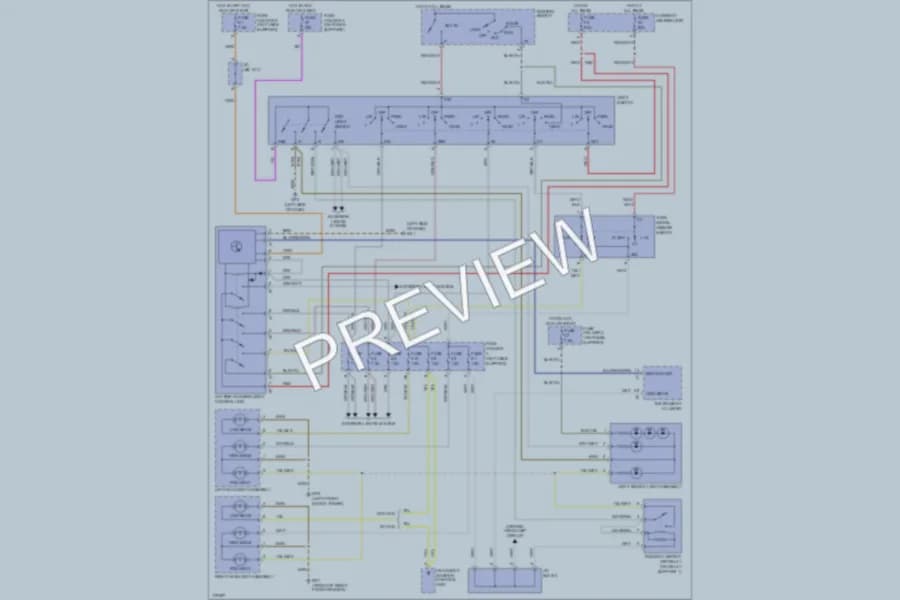 2004 Porsche Boxster Headlights wiring diagram preview