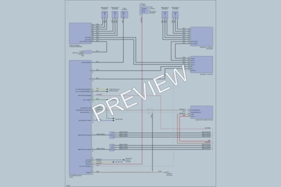 2004 Porsche Boxster Navigation wiring diagram preview