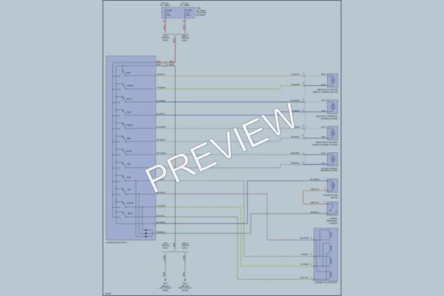 2004 Porsche Boxster Power Seats wiring diagram preview