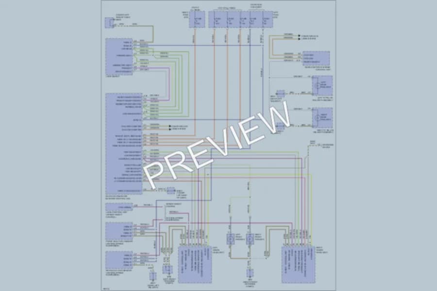 2004 Porsche Cayenne Headlights wiring diagram preview