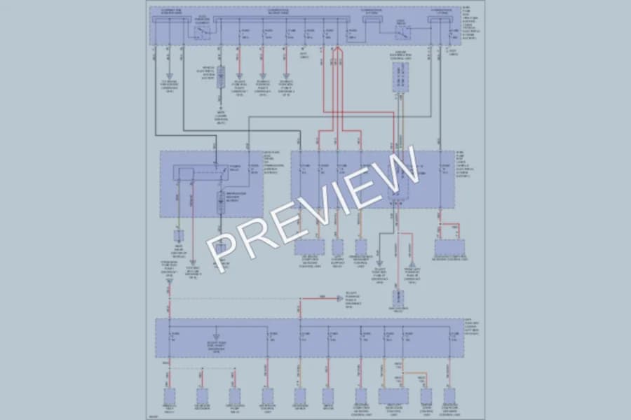 2004 Porsche Cayenne Power Distribution wiring diagram preview