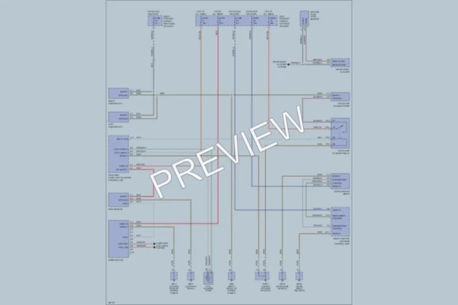2004 Porsche Cayenne Wiper Washer wiring diagram preview
