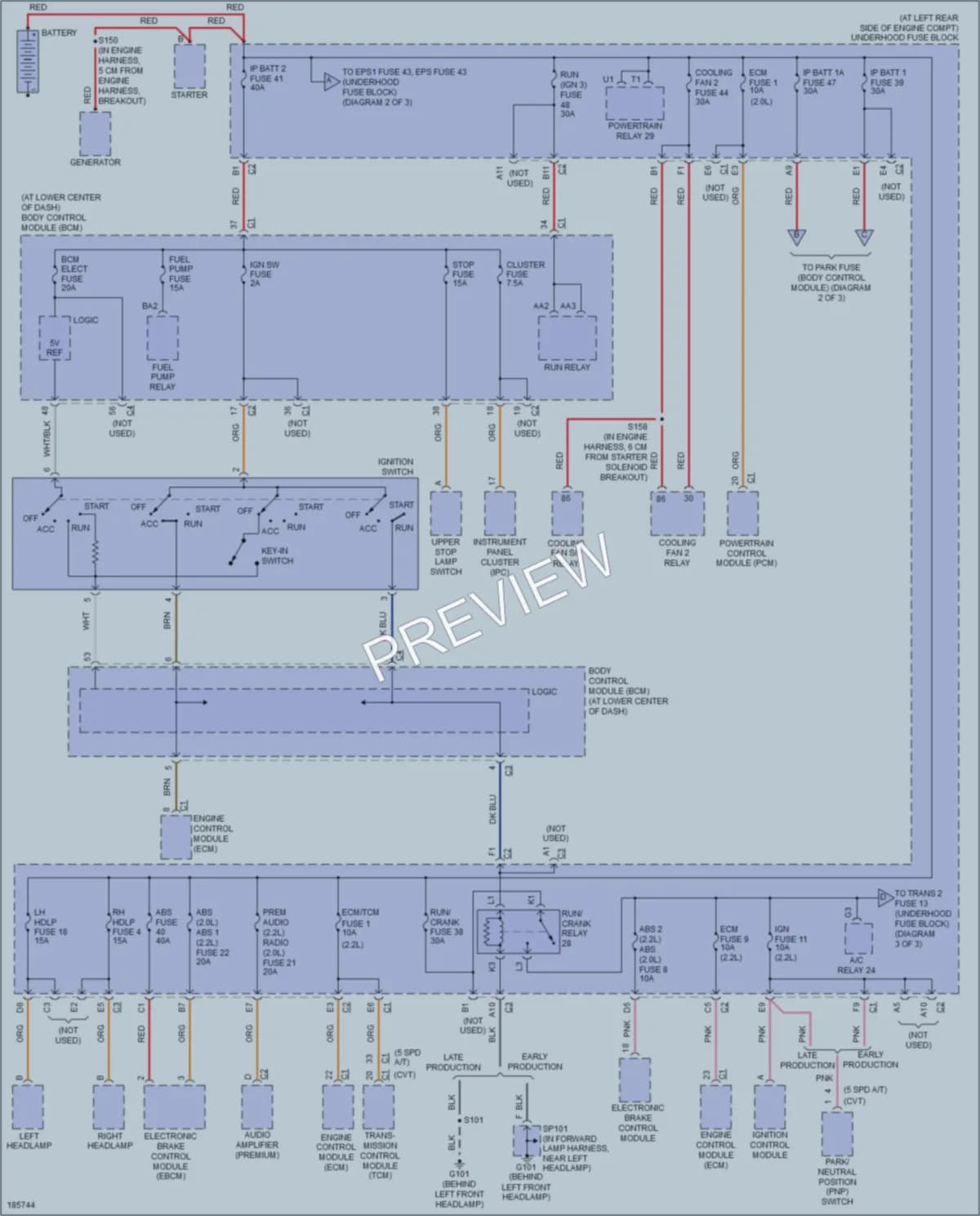 2004 Saturn ION2 Power Distribution wiring diagram preview