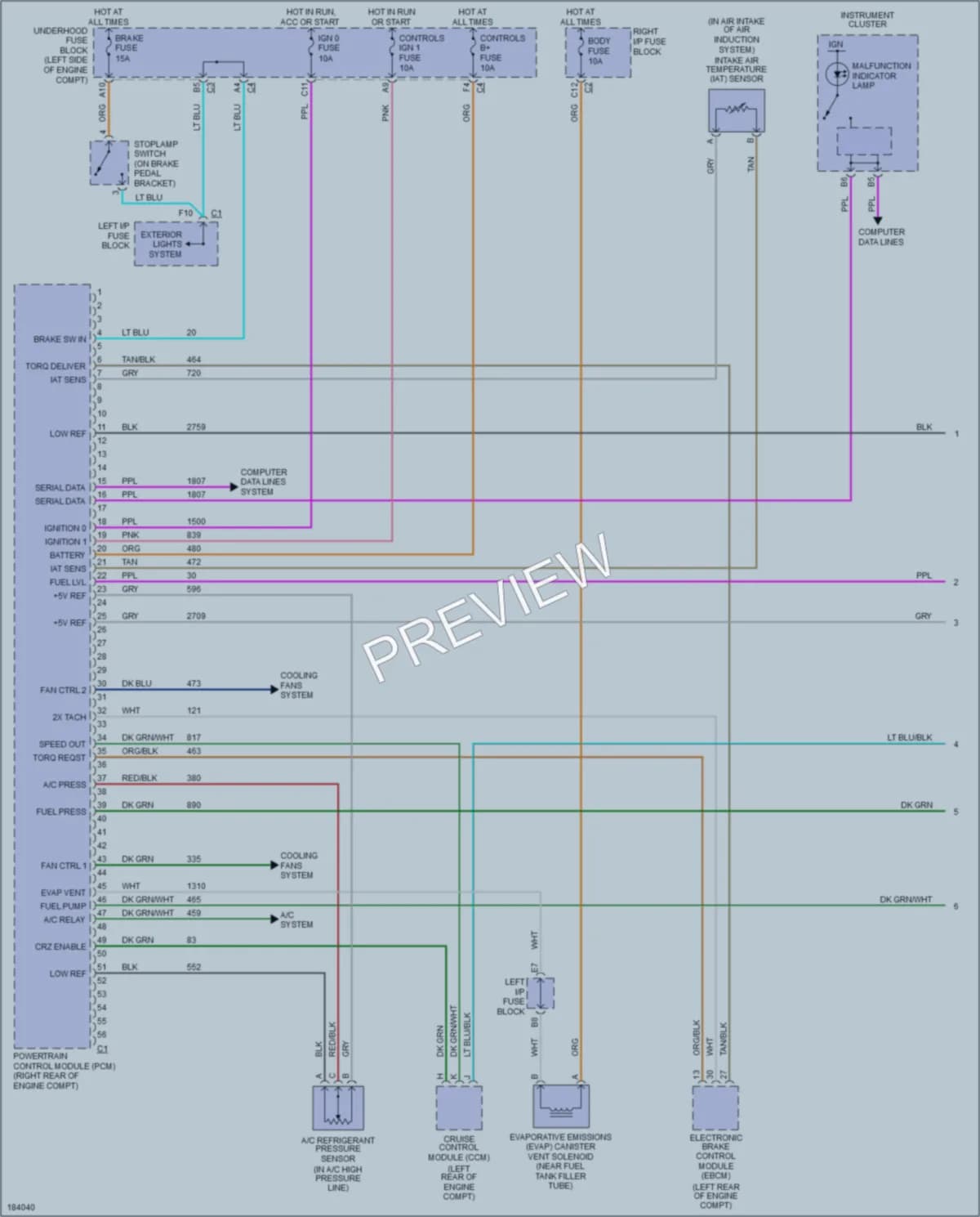 2004 Saturn L3001 Engine Performance wiring diagram preview