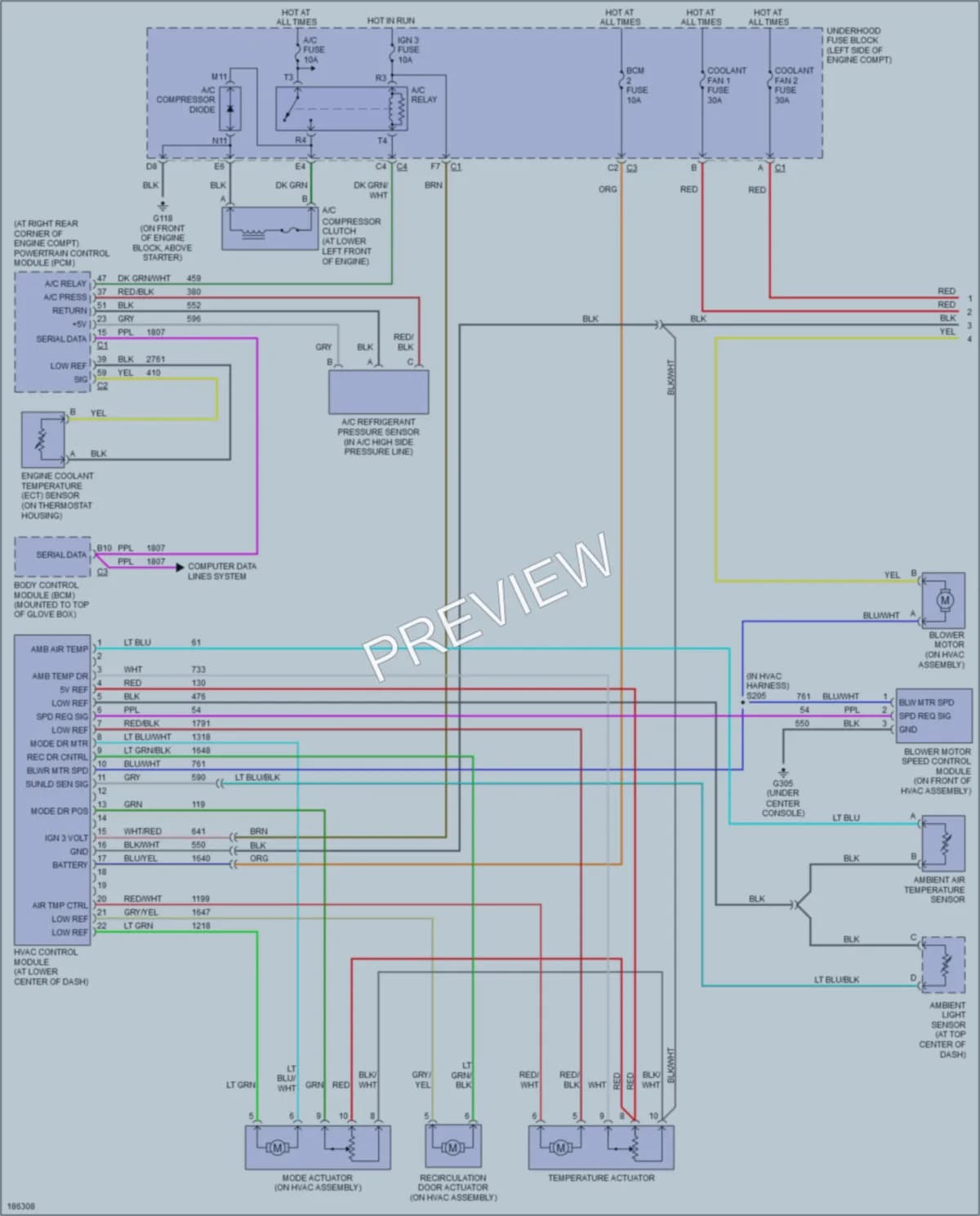 2004 Saturn L3003 Air Conditioning wiring diagram preview