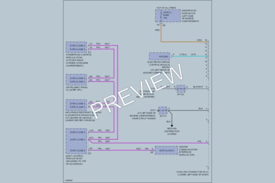 2004 Saturn L3003 Computer Data Lines wiring diagram preview