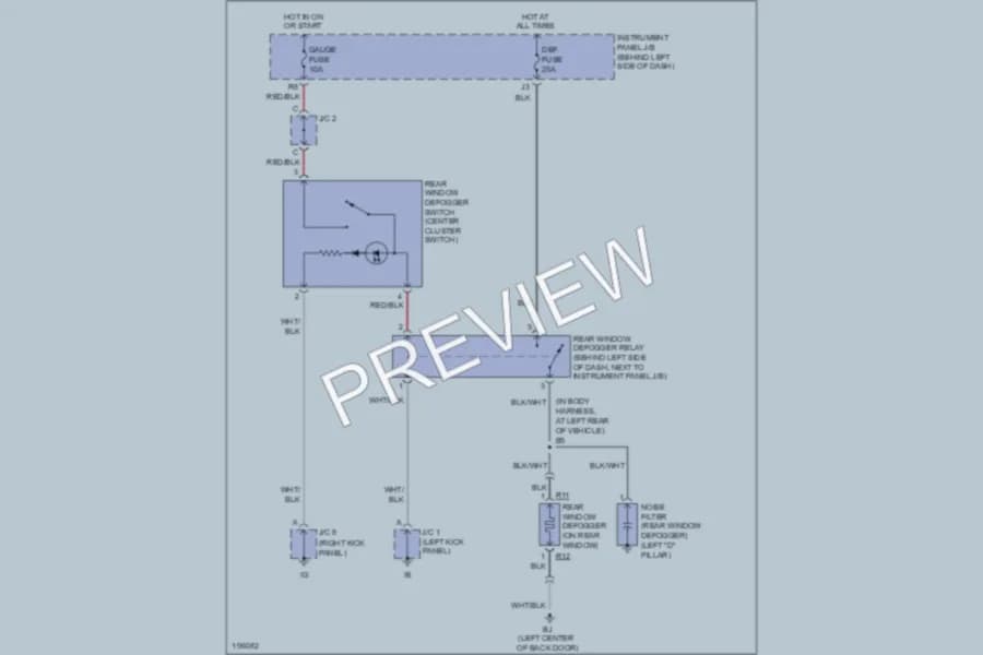 2004 Scion xA Defoggers wiring diagram preview